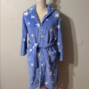 Tucker Tote Girls Plush Blue Robe